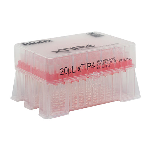 Biotix LTS Fit 20 μL Racked, Sterilized Pipette Tips