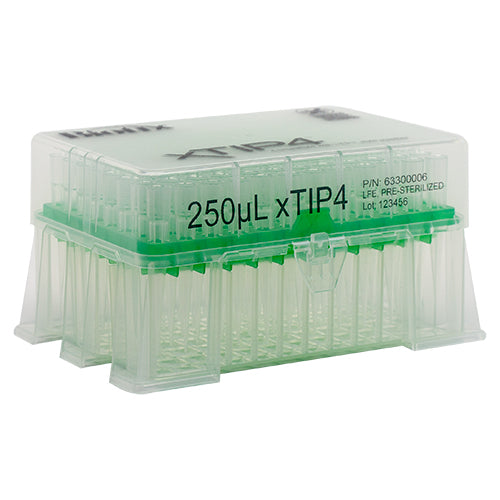 Biotix LTS Fit 250 μL Racked, Sterilized Pipette Tips