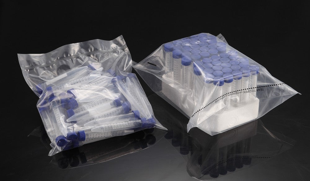 15mL PP tube (17×121mm), flat screw cap, 50/foam rack in sterile bag