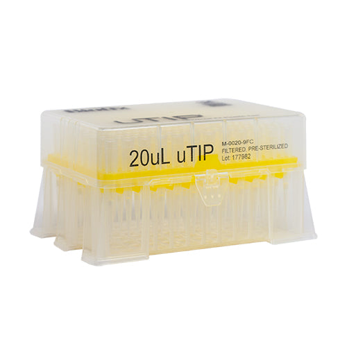 Biotix Universal Fit 20 μL Racked, Filtered, Sterilized Pipette Tips