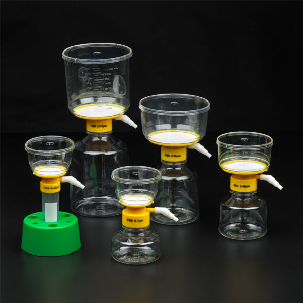 500mL Filter System, 0.22μm PES Filter, 90mm Diameter, Sterile